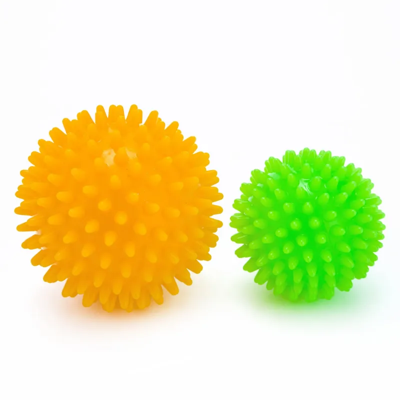 Vitos Massage Ball set of two orange and green spiky massage balls