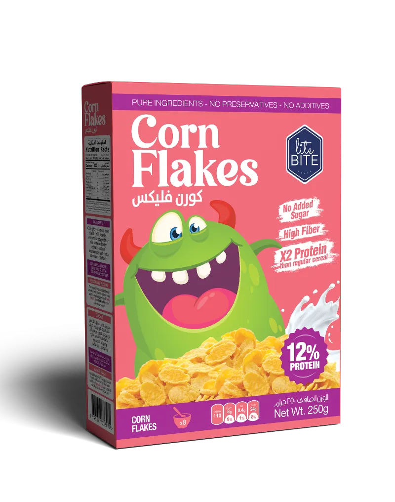 LiteBite Egypt Corn Flakes golden breakfast cereal flakes
