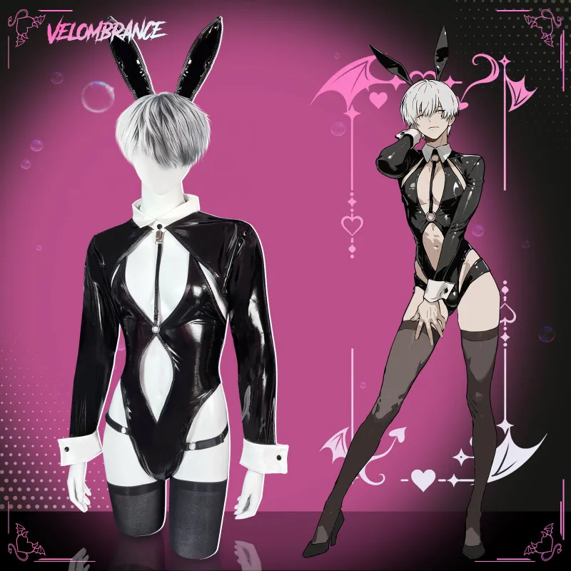 Velombrance bunny uniform 3-piece set with bodysuit and stockings