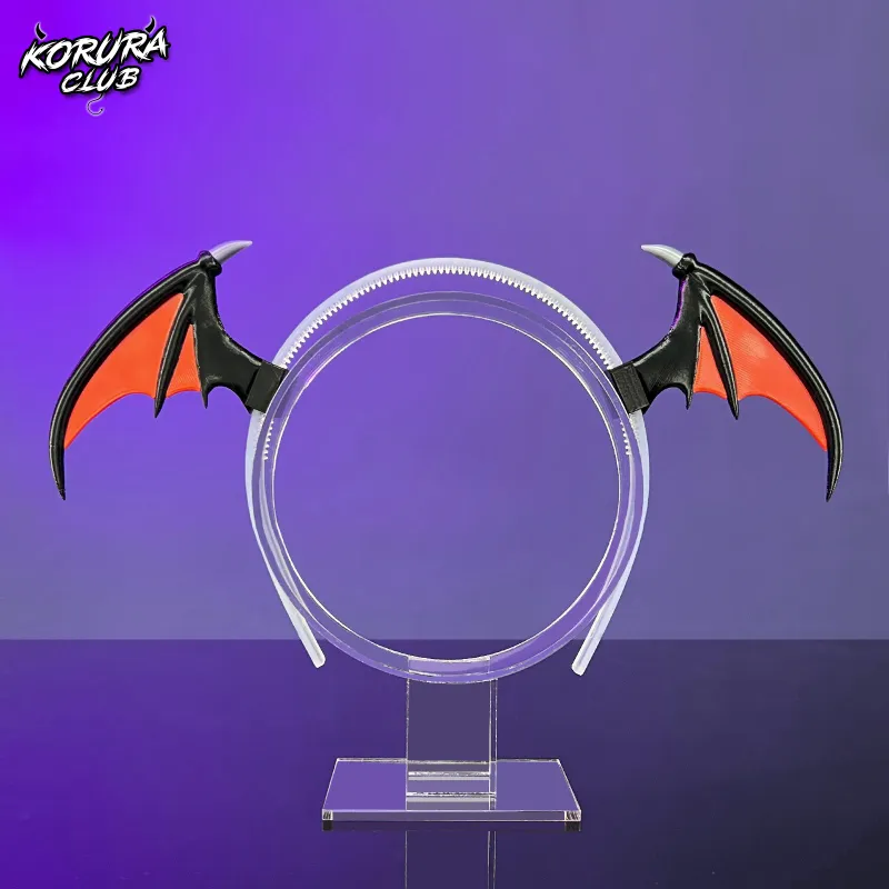 Koruraclub Cosplay Demon Headdress KH50 with curved horns on headband