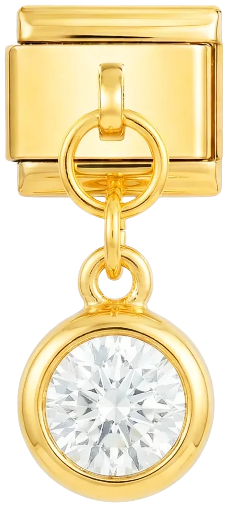Charms Official Birthstone June charm on gold finish