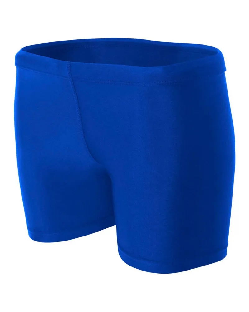 Do It Tennis A4 Women's 4 Inch Compression Short in Royal