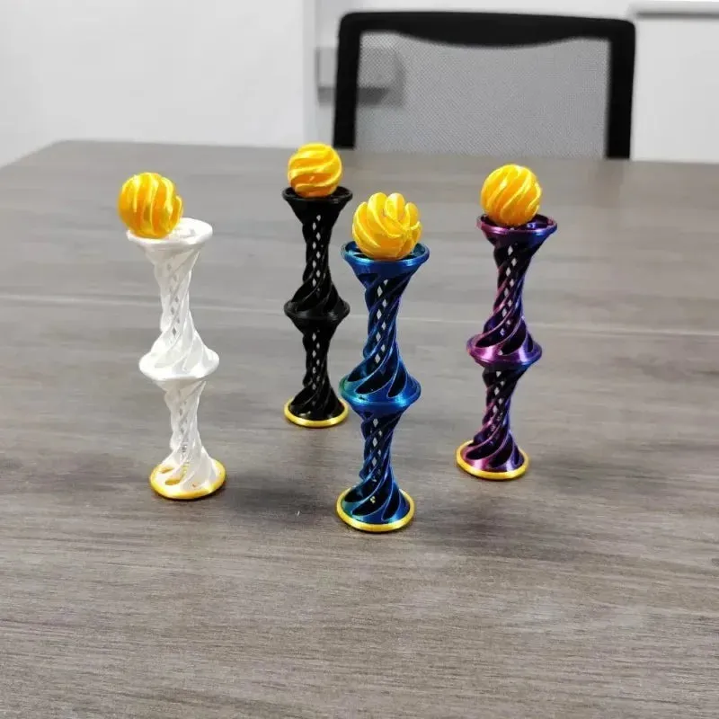 Kicklo 3D Spiral Illusion Fidget Toy showing spiral pattern ABS spinner
