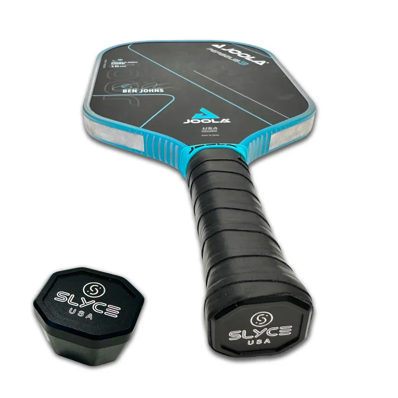 SLYCE Sport Weighted SpeedCap 28g brass pickleball paddle butt cap
