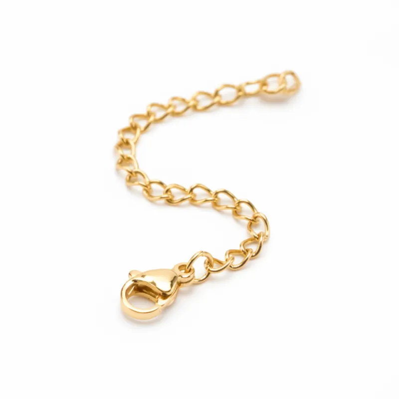 DORSYA Gold Extension Chains for Necklaces in multiple length options