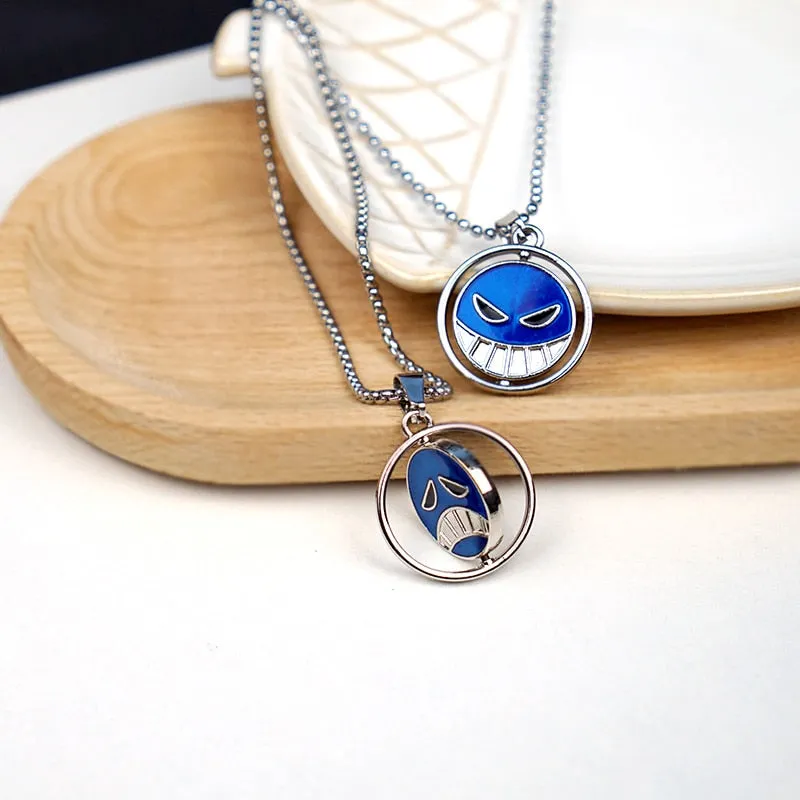 Animeancy Ace Necklace pendant with chain on marble box