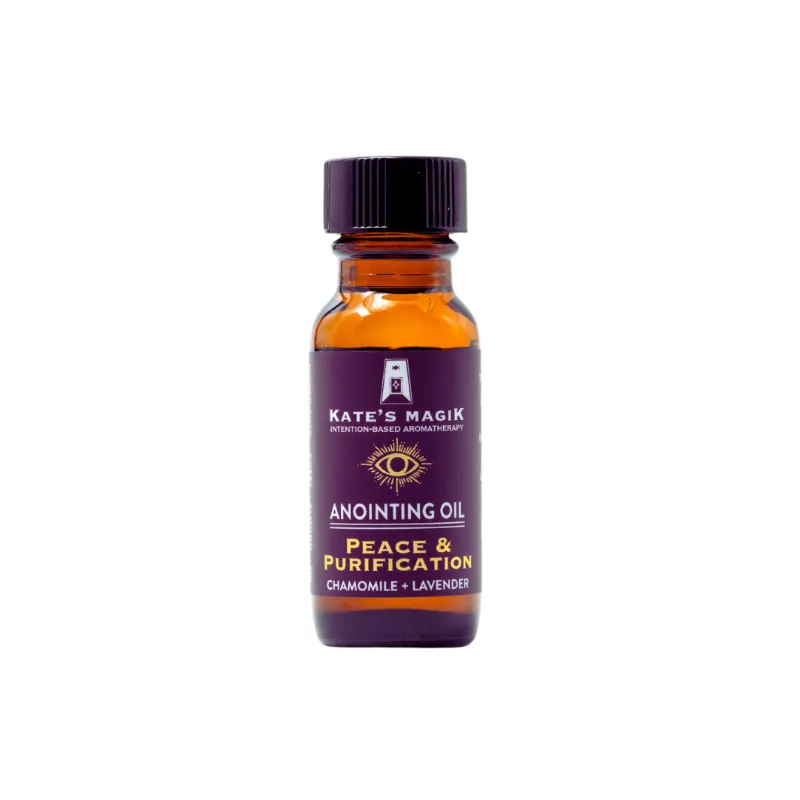 Kates Magik Peace & Purification anointing oil with lavender and chamomile for calm and clarity