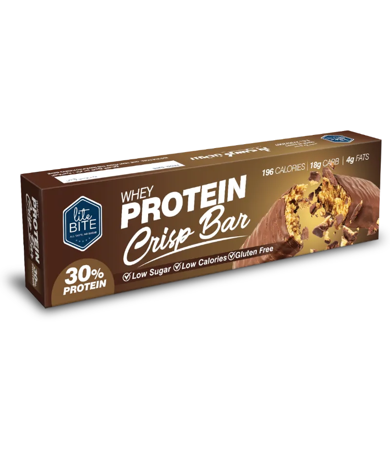 LiteBite Egypt Protein Crisp Bar with 100% whey protein and crunchy texture