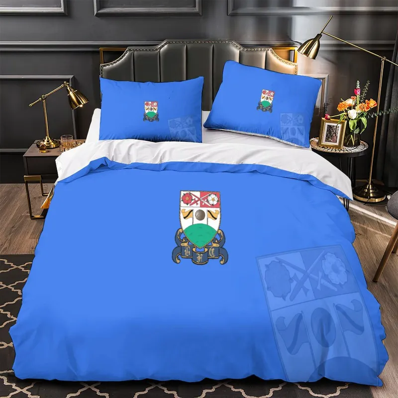 EBuycos Barnet FC Bedding Set Duvet Cover Without Filler, red and white team colors on bedding set
