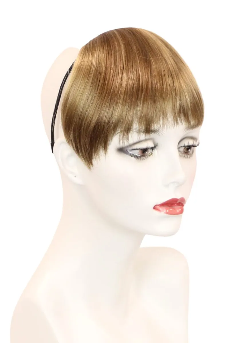 Godiva's Secret Wigs Danielle Bang Mochaccino headband with bangs