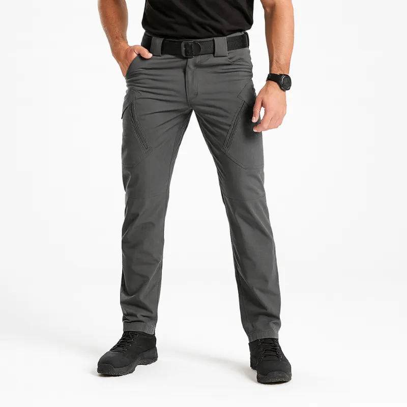 Falour Durable Lightweight Pants with Elastic Fit and Quick-Dry Fabric showing multiple pocket design