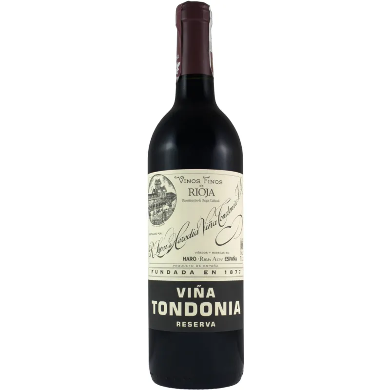 Mr.D Wine 2013 R. Lopez de Heredia Vina Tondonia Reserva Rioja wine bottle