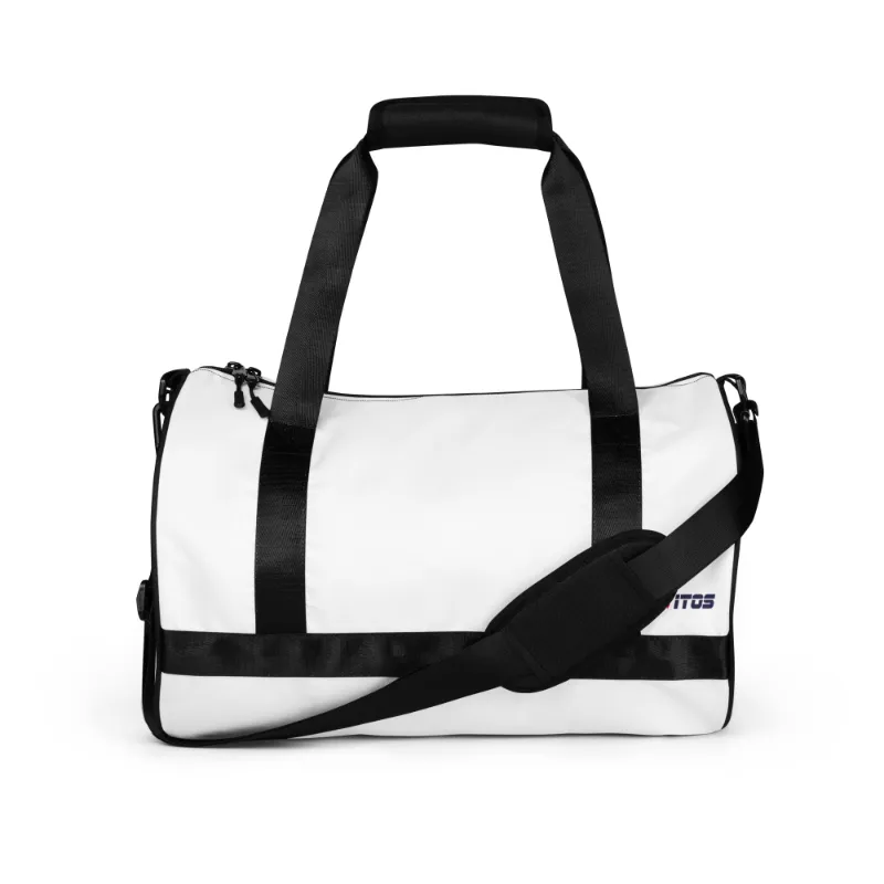Vitos gym bag - water-resistant all-over print gym bag with pockets