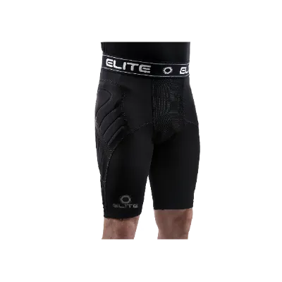 EliteSportUSA Elite BaDS Compression Short 3mm showing padded hip protection