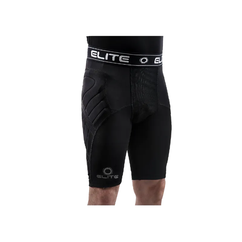 EliteSportUSA Elite BaDS Compression Short 3mm showing padded hip protection