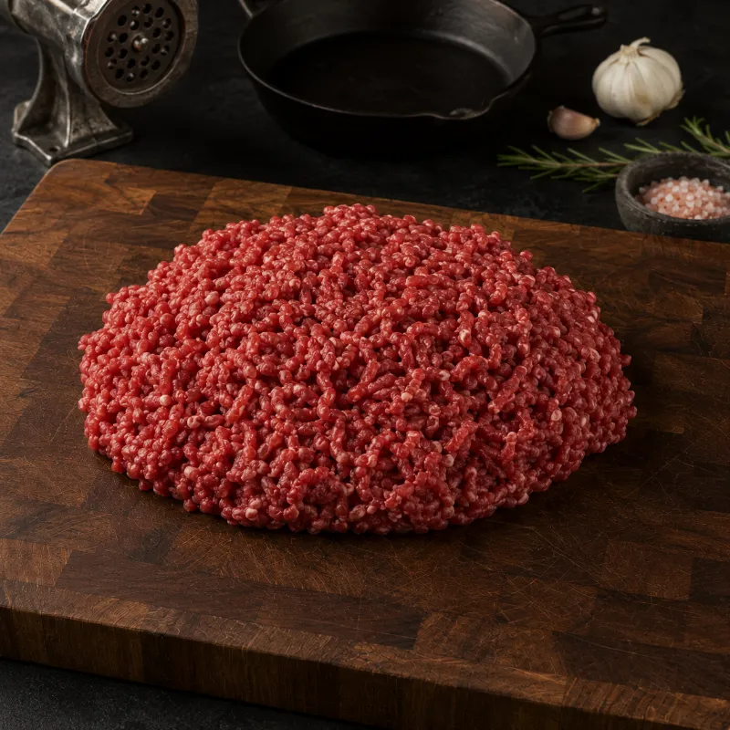 Halal Extra Lean Ground Beef 90/10 package showing ground beef