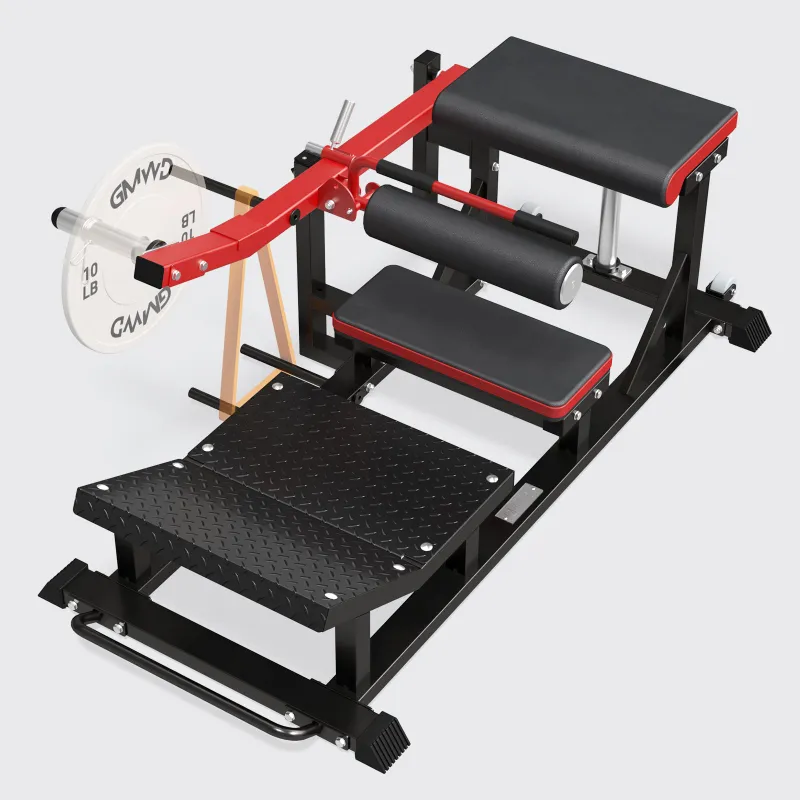 GMWD Fitness Hip Thrust Machine RSTQ with dual-angle footboard and safety limiter