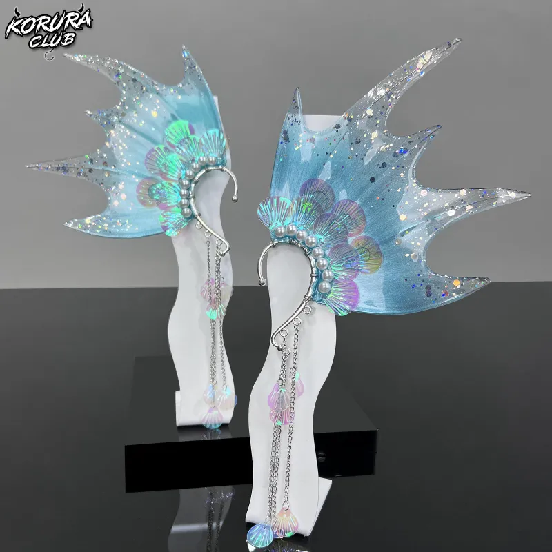 Koruraclub Ear-hanging Wig Accessories EH01 in blue or purple for wig attachment