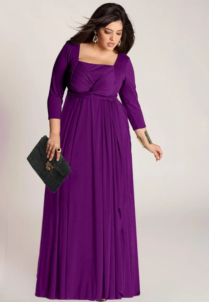 IGIGI Nellie Wrap Dress In Orchid (Made To Order) showing a modern A-line silhouette