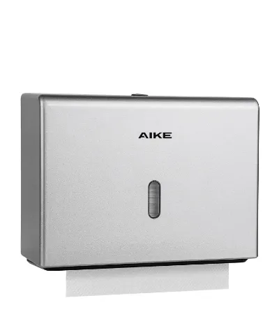 AIKE 200 Sheets Wall Mount Paper Towel Dispenser with Clear Window, Model AK5102