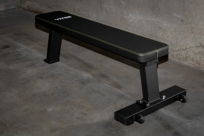 Vitos Flat Bench for weight lifting and bodyweight exercises