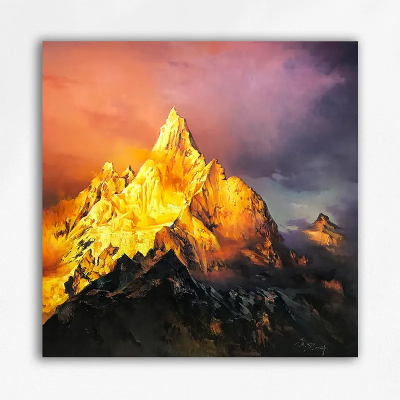 Maikoo Art Jinshan Mountain Original Series #02 Paint by Numbers kit showing mountain landscape