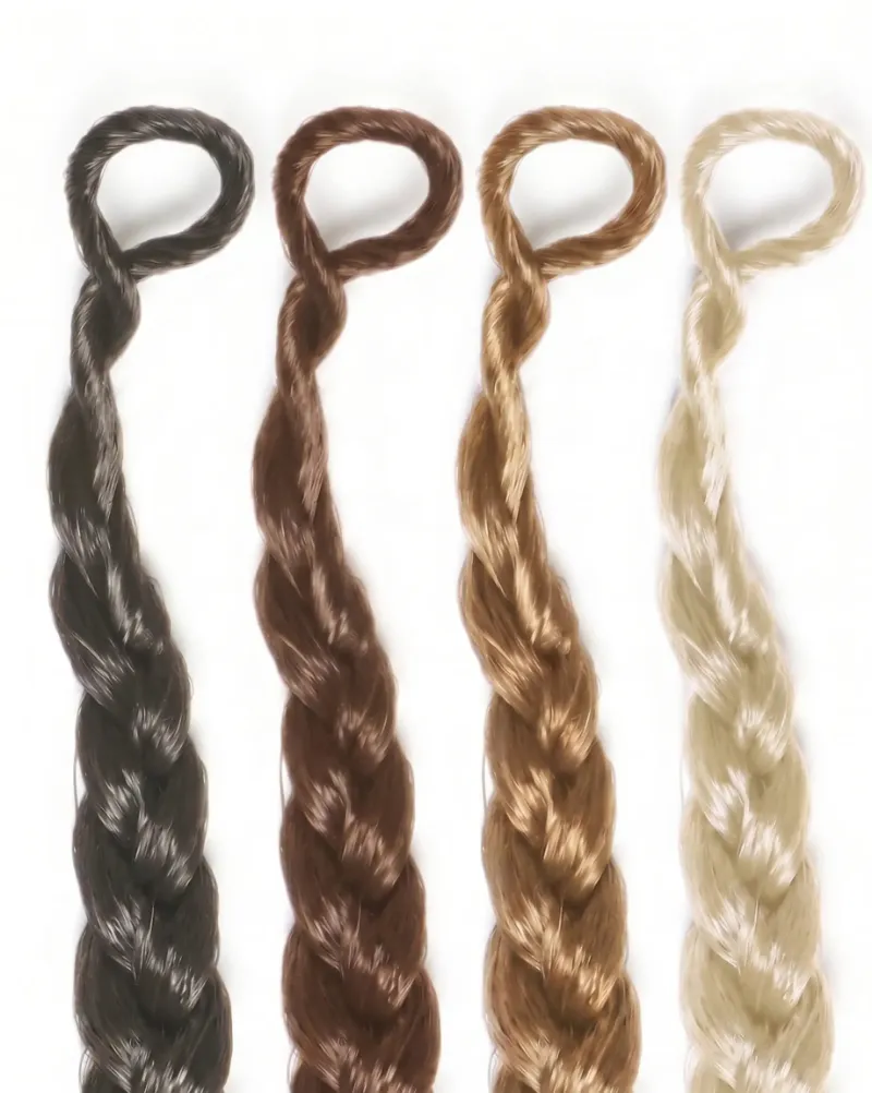 Jaliza 10 Strands Add On Ghost Loop Crochet Boho Braids in loose body wave texture