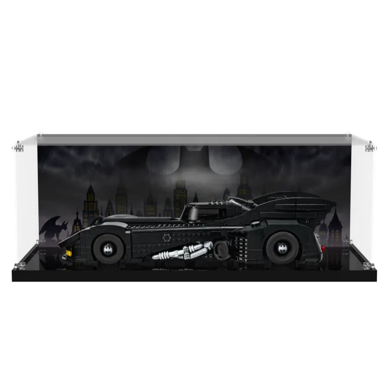 ICUANUTY Display case for LEGO Batman Returns Batmobile 76355 premium acrylic with black base