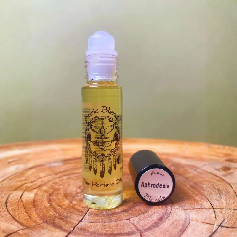 Spirit Nest Aphrodesia Roll-On Perfume Oil with rose and sandalwood fragrance