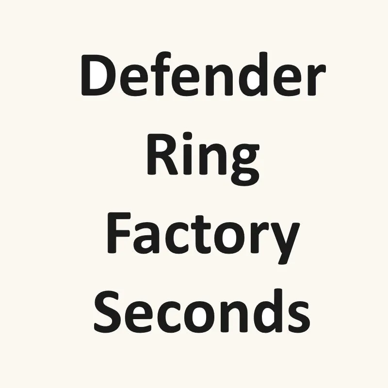 Defender Ring Factory Seconds set of two self-defense rings