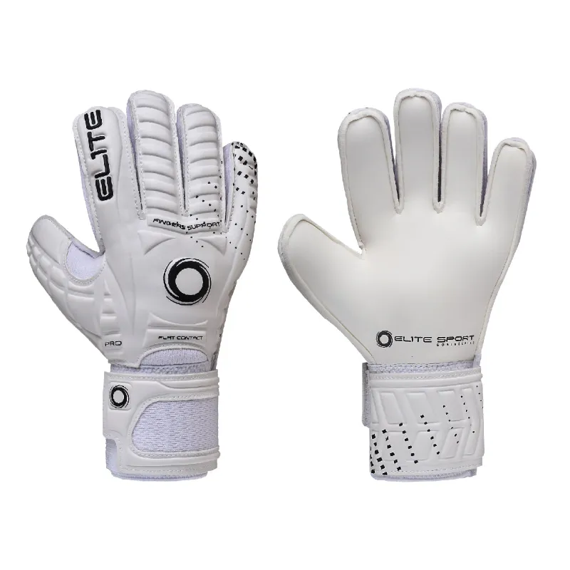 EliteSportUSA Elite Warrior White 2024-2025 Goalkeeper Gloves in white colorway
