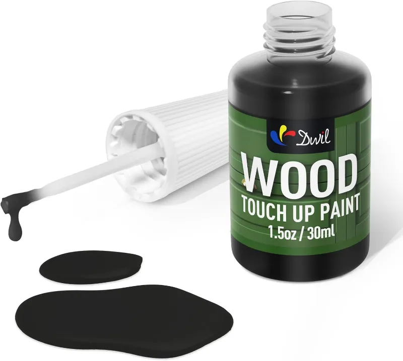 DWIL Paint Wood Touch-Up Paint bottle with built-in precision brush applicator