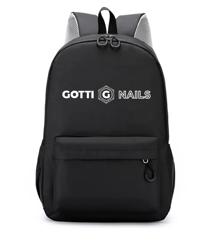 Gotti Nails Gotti Backpack in compact design with brand logo
