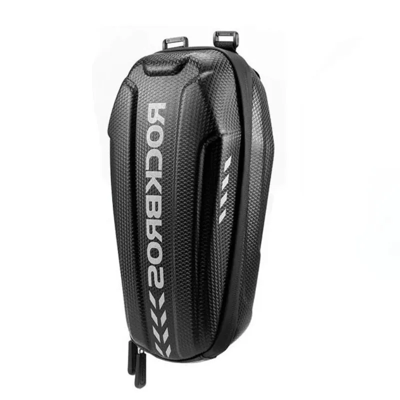 RockBros US Electric Scooter Handlebar Bag Waterproof with carbon-textured PU exterior and dual zippers