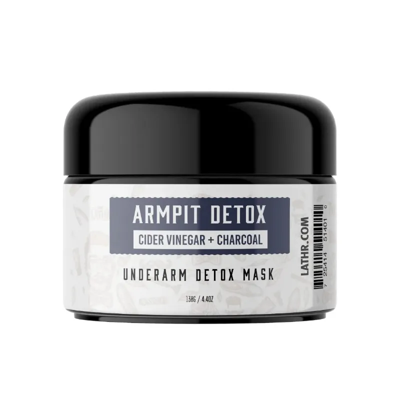 LATHR Armpit Detox Mask jar with natural ingredients for underarm care