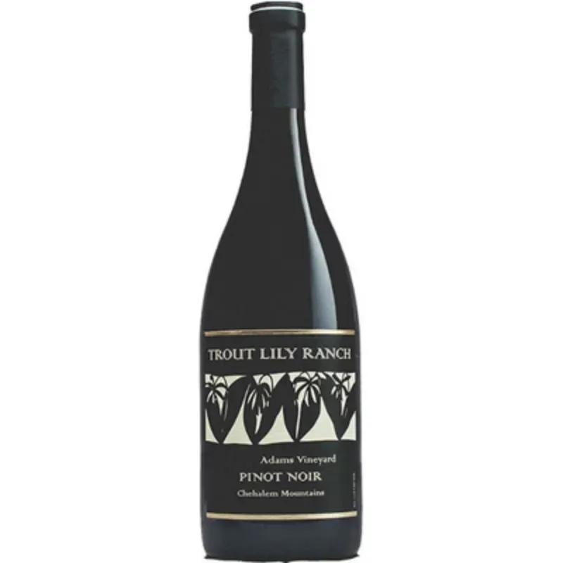 Mr.D Wine 2010 Trout Lily Ranch Adams Vineyard Pinot Noir bottle from Chehalem Mountains