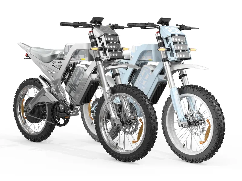 HiKeep MA D Electric Dirt Bike shown in full profile