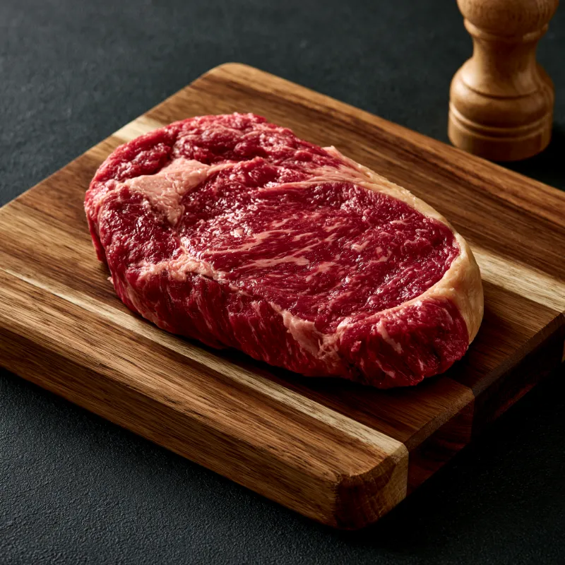 Halal World Depot Halal Ribeye Steak thick sliced fresh