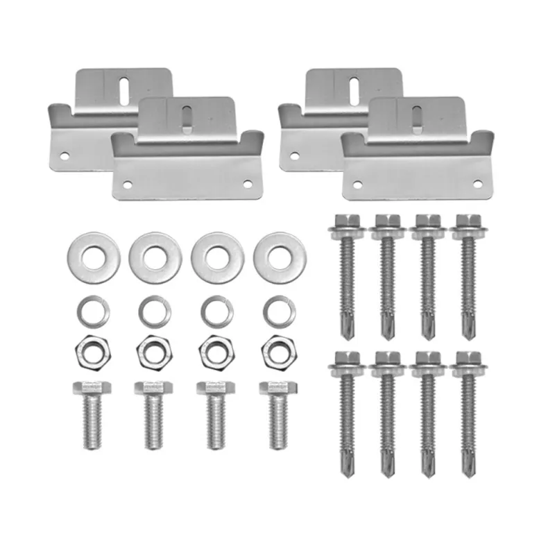 ACOPOWER Solar Panel Mounting Z Bracket aluminum hardware with bolts and nuts