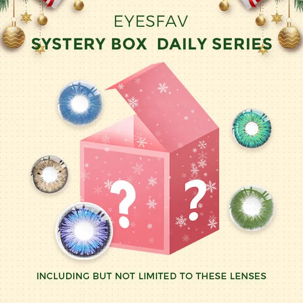 EYESFAV 2026 Daily Mystery Box 1 with 7 pairs of colored contact lenses, 14.00mm diameter