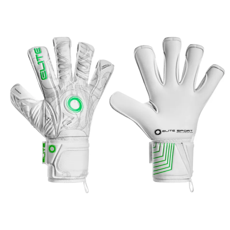 EliteSportUSA Squid 2024-2025 Goalkeeper Gloves with black and teal design on white background