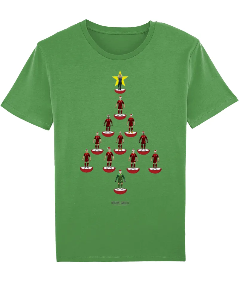 Rogues Gallery 3 Lions Xmas Tree Deluxe Men's T-Shirt in grey