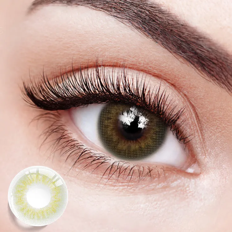 EYESFAV Amber Gray 1 year contact lenses with gradient gray to amber design