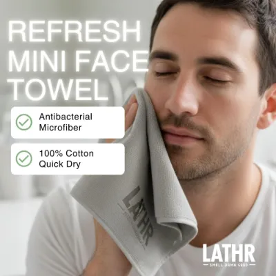 LATHR Refresh & Reset Mini Towel soft antibacterial cotton face towel