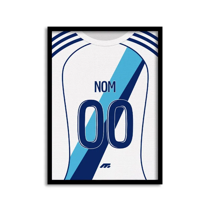 MYCASE FC Affiche Paris FC Exterieur poster showing away kit design