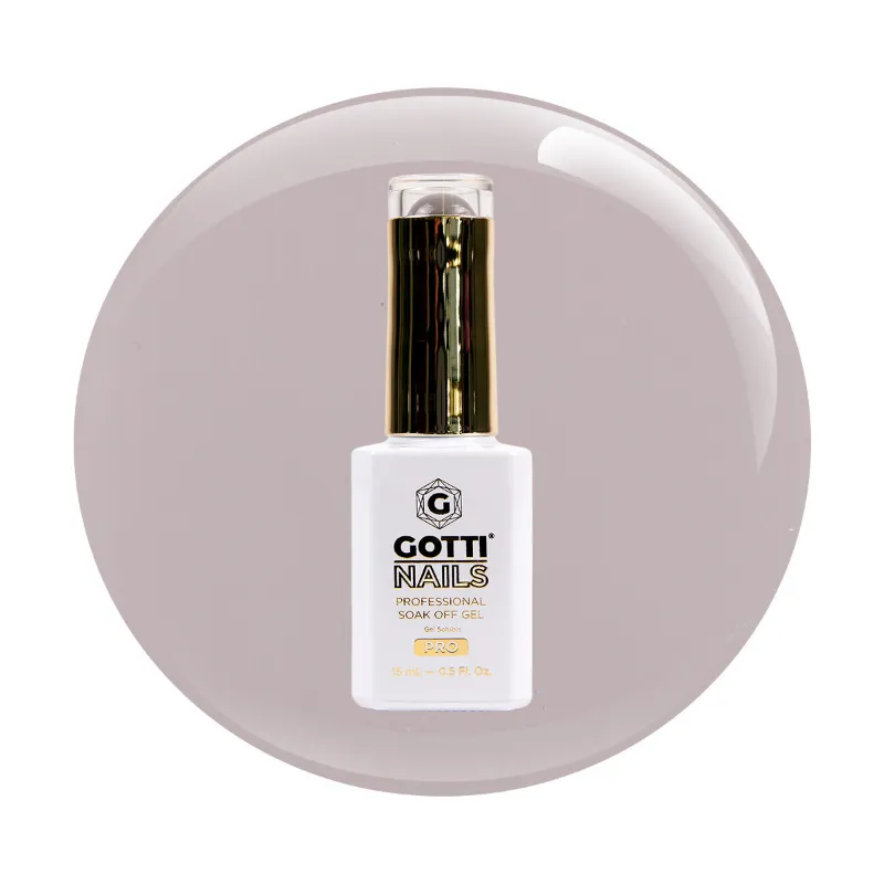 Gotti Nails #05G Gel Color Karen Too Much bottle with warm gray nude crème finish