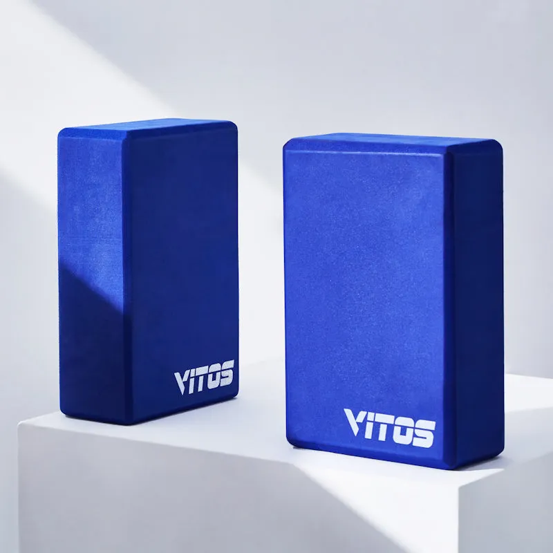 Vitos Yoga Block - 1 Piece high-density EVA foam yoga block with beveled edges