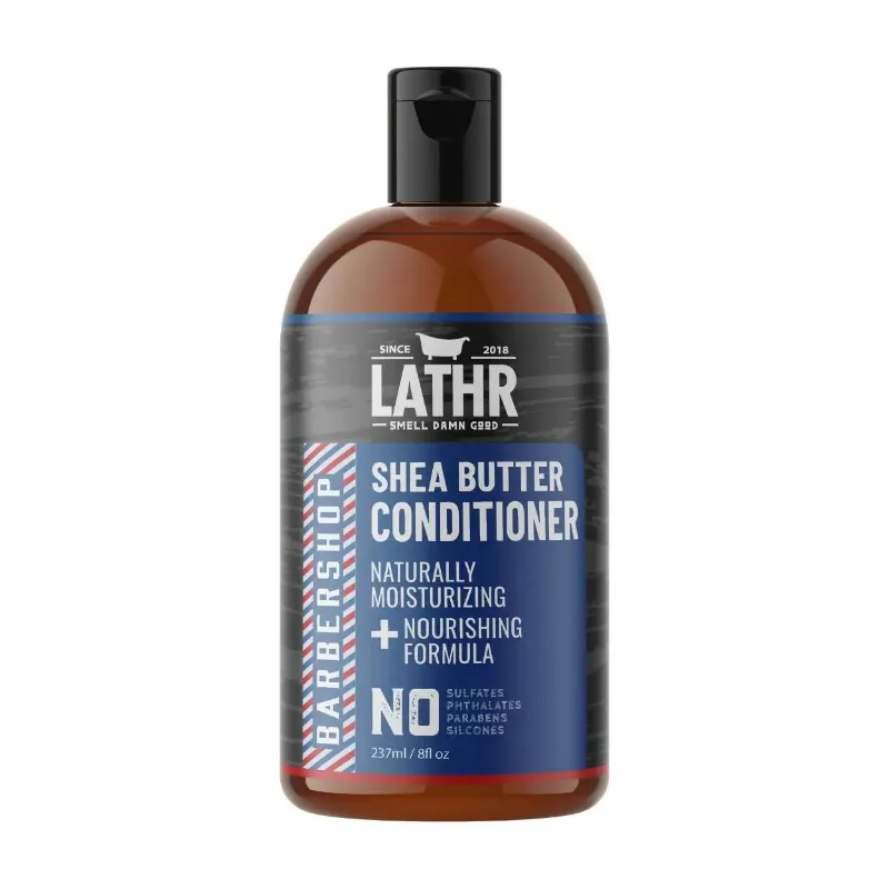 LATHR Conditioner Barbershop bottle with natural hair care formula