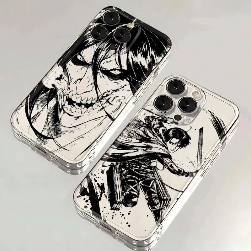 Animeancy Anime Attack On Titan Hot Phone Case transparent silicone cover for Xiaomi Redmi Note