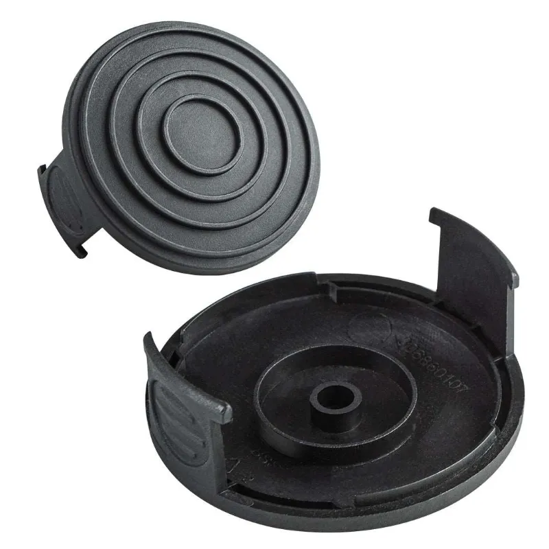 HYCHIKA ST40B Replacement Spool Cap Covers 2 PCS, plastic trimmer head covers for cordless lawn trimmer